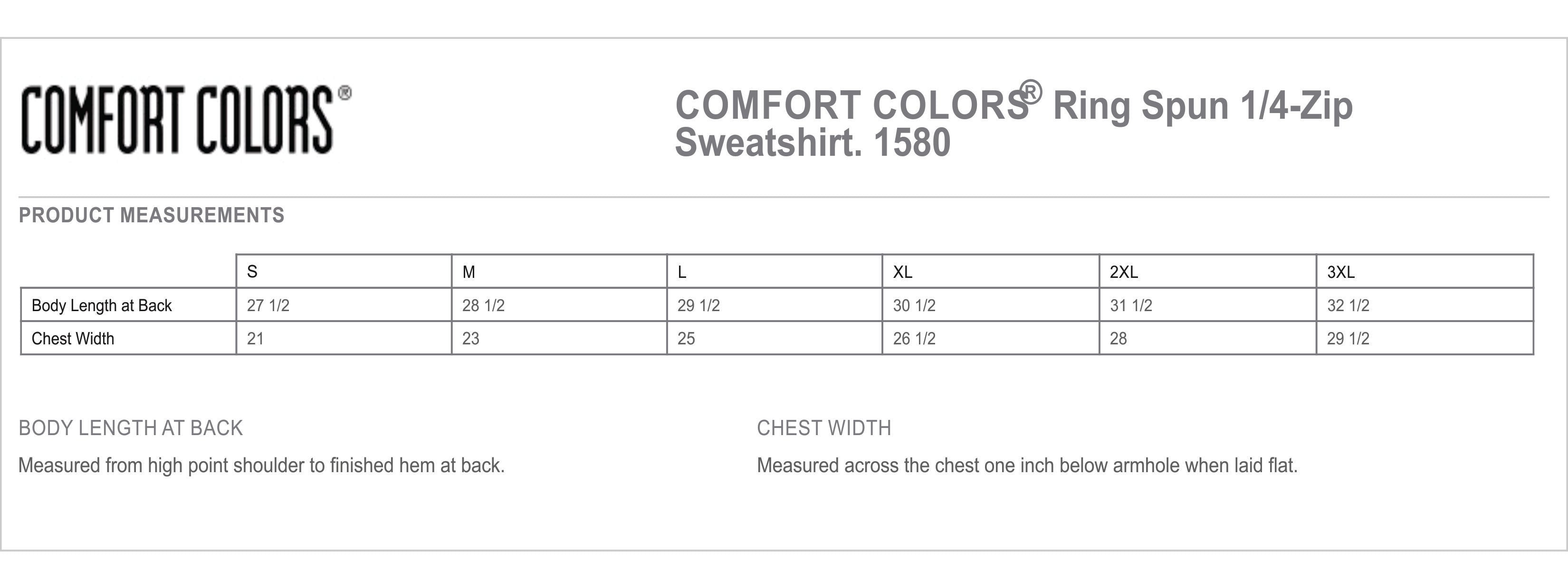 Comfort Colors® -Ring Spun 1/4-Zip Sweatshirt CC1580