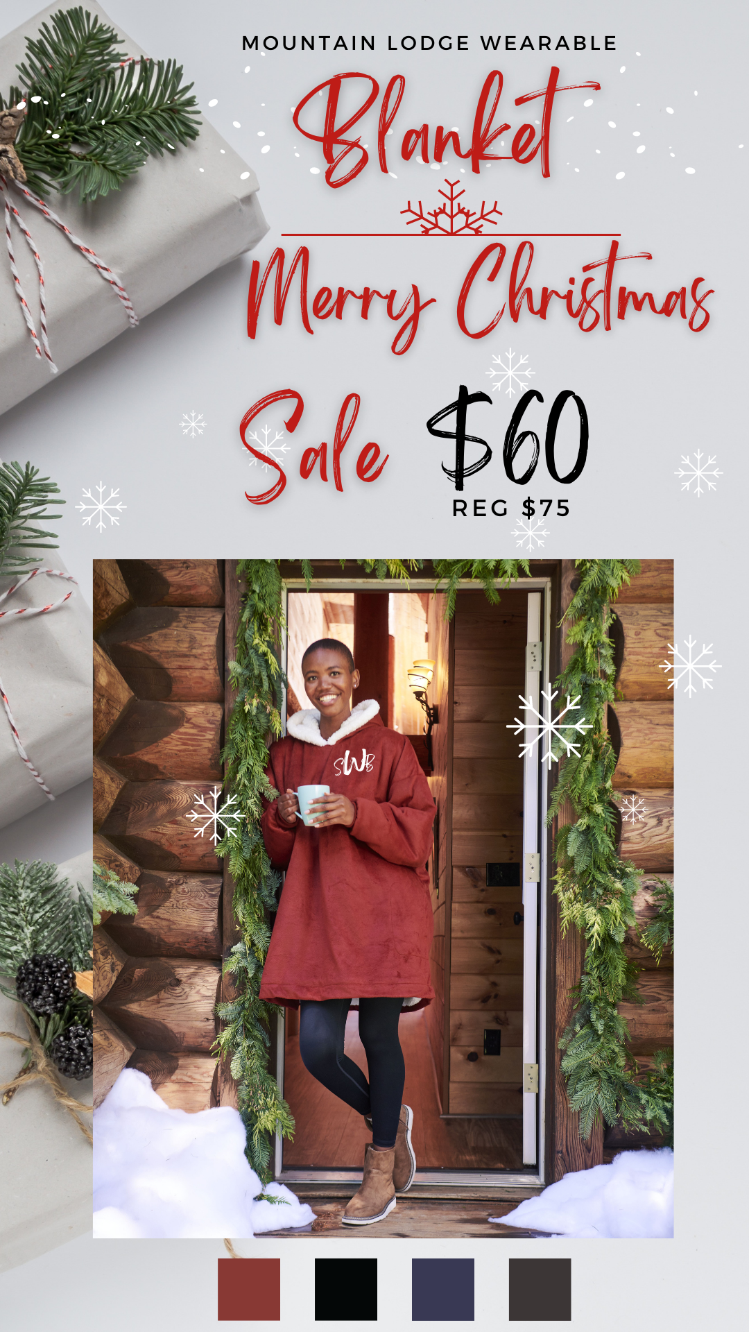 Mountain Lodge Wearable Blanket