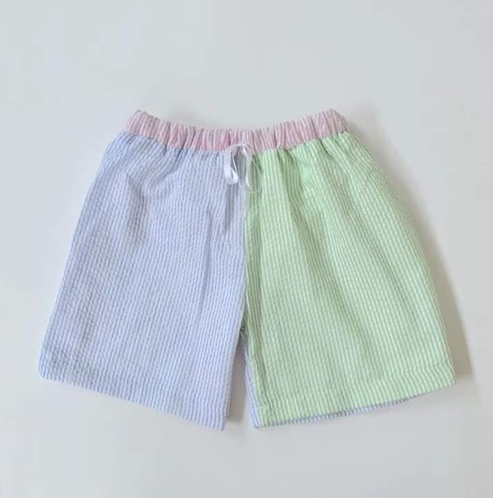 Boys Color Block Swim Suits Shorts