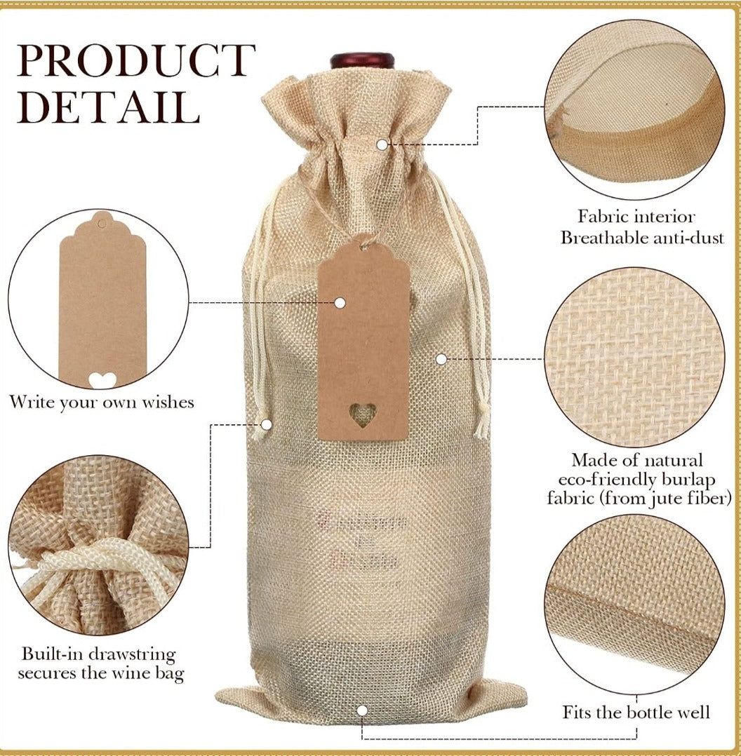 Monogrammed Wine Tote