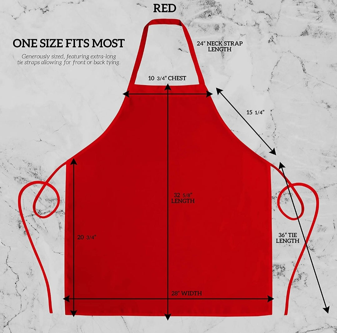 Personalized Embroidered Christmas Apron and FREE Chef's Hat.