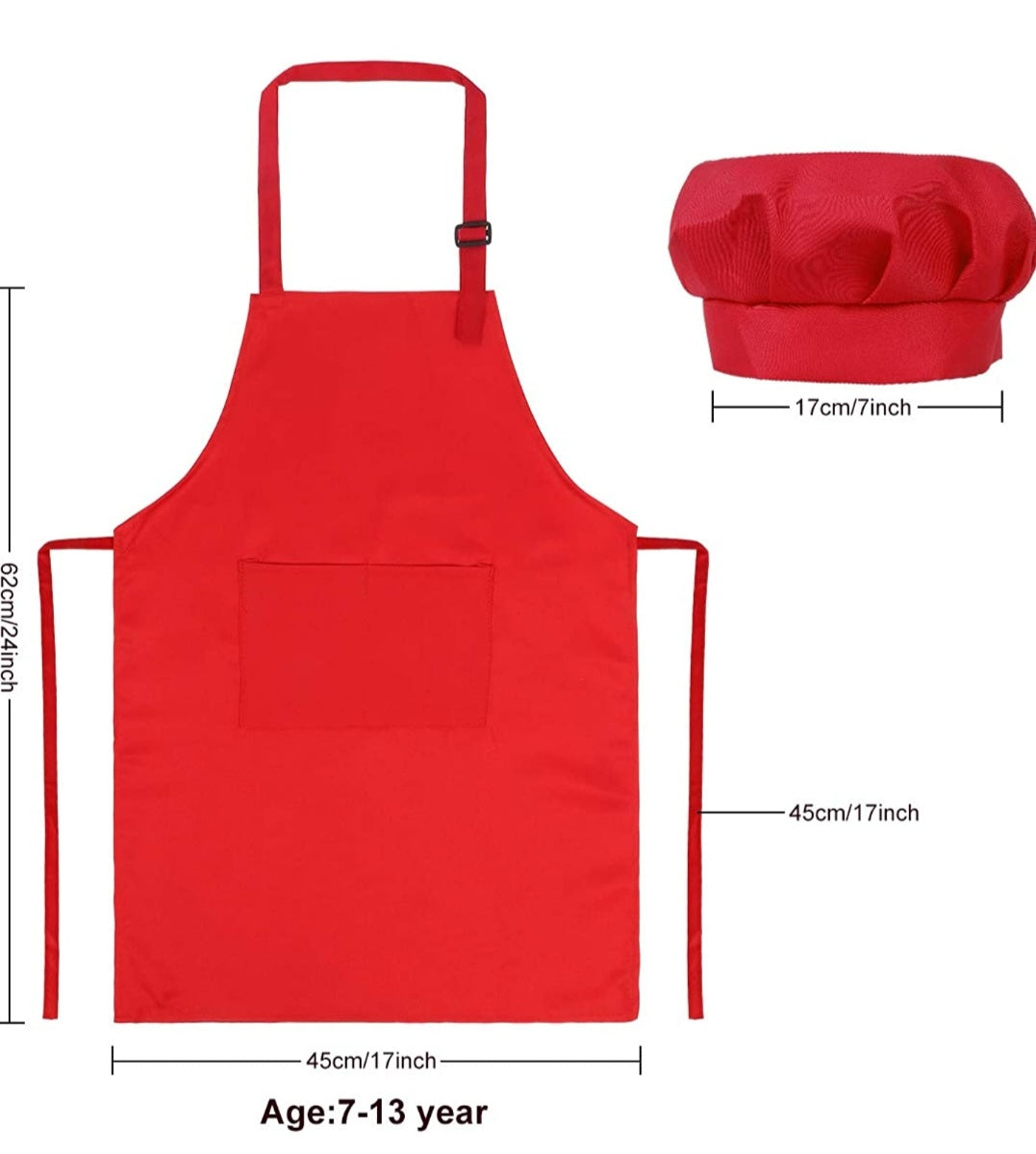 Personalized Embroidered Christmas Apron and FREE Chef's Hat.