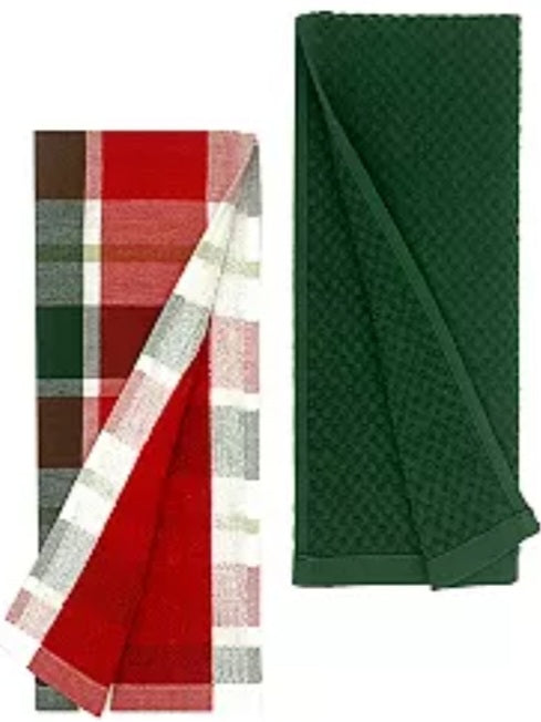 Embroidered Christmas Handtowels