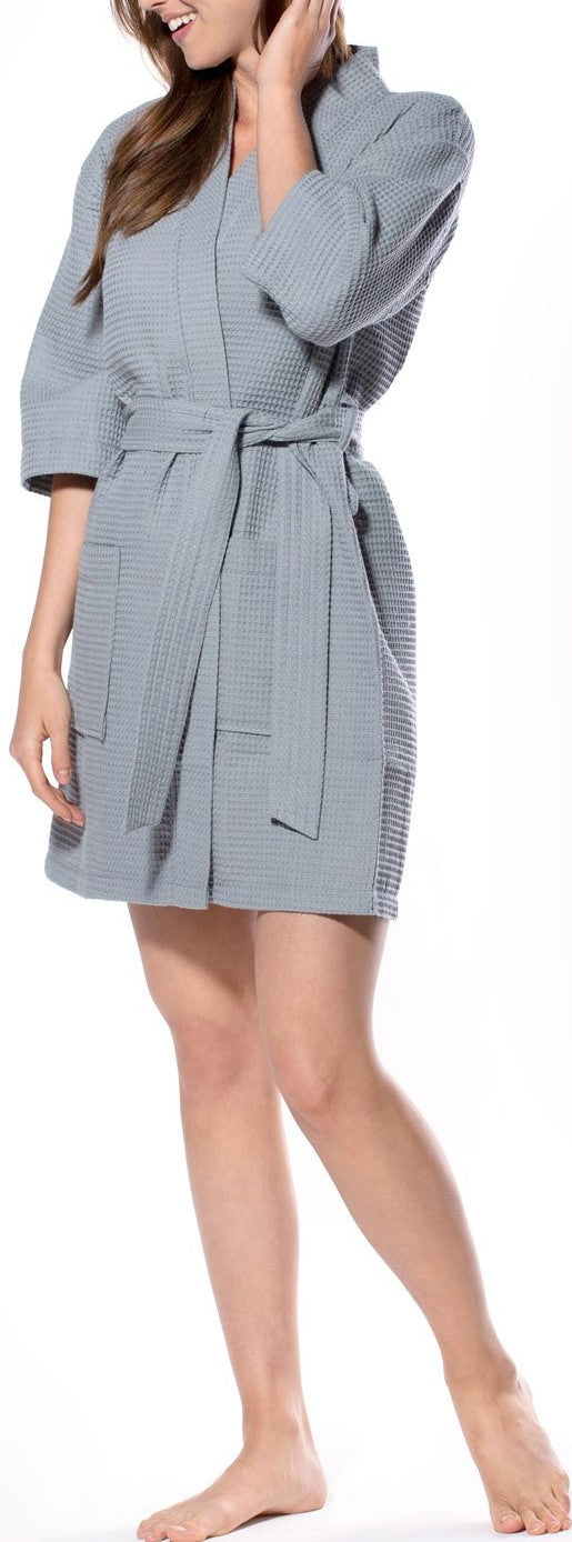 Waffle Short Robe