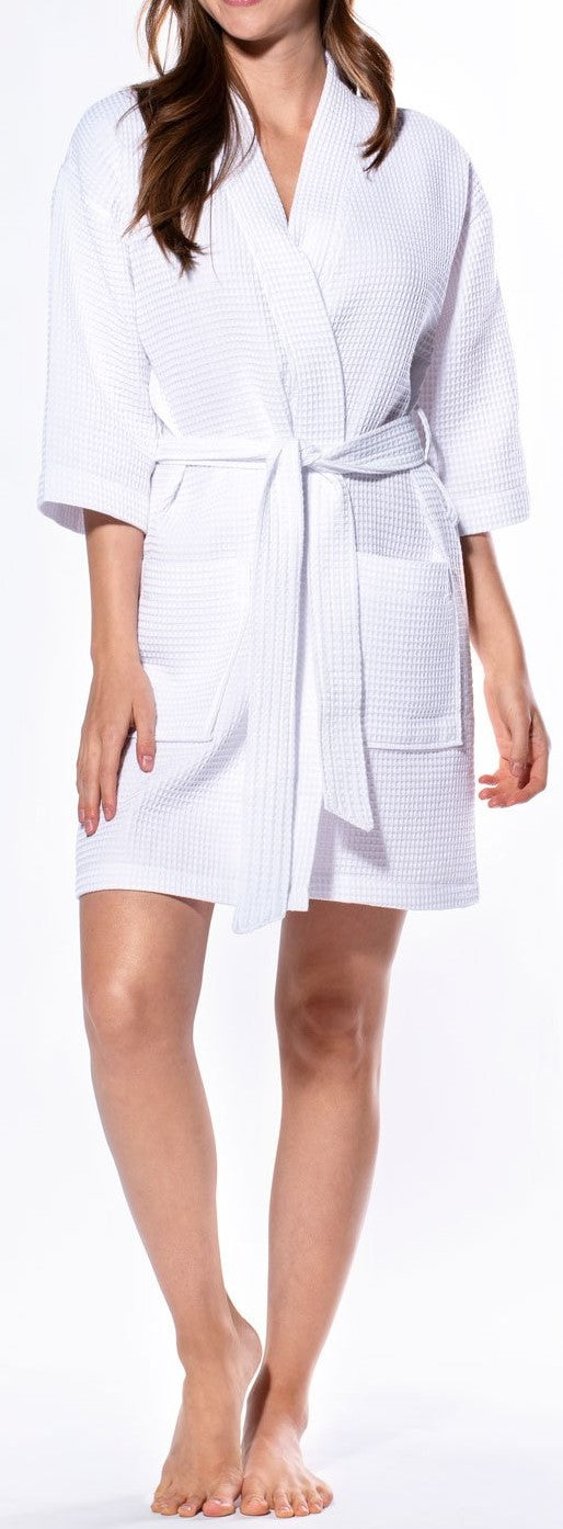 Waffle Short Robe