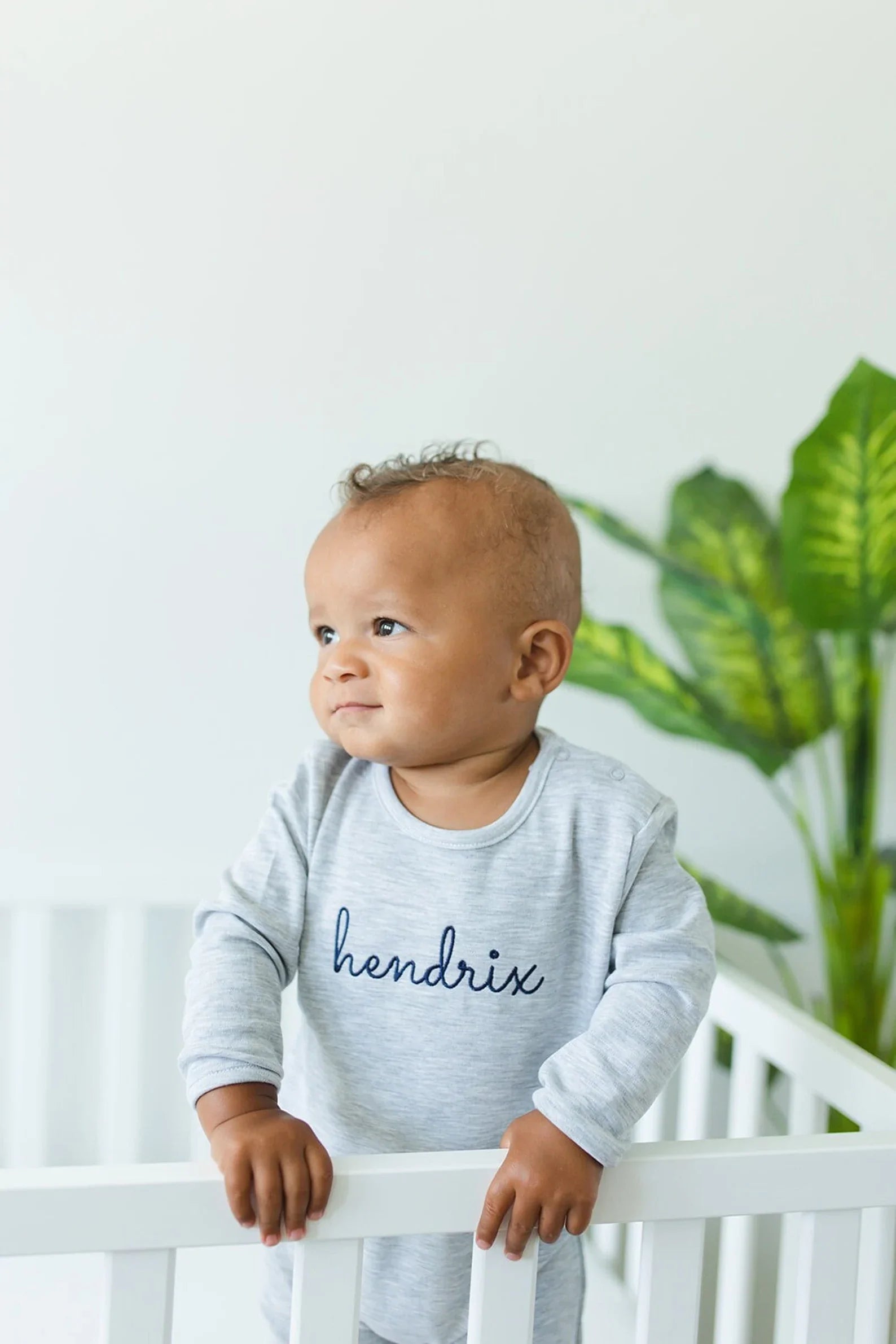 Heather Grey, White or Navy Romper and Hat