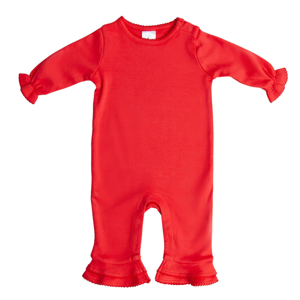 Ruffle Romper With Monogram