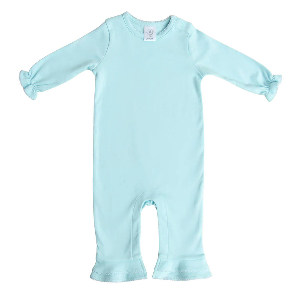 Ruffle Romper With Monogram